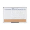 Bi-Office Maya 3-In-1 Magnetic Month Planner Lacquered Steel/Cork 90x60cm MB0707186P