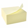 Sticky Notes Removable Cube Pad Yellow 76x76mm 397999