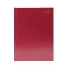 5 Star Desk Diary 2 Day Per Page A4 Burgundy 2026 KFA42BG26