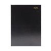 5 Star Desk Diary 2 Day Per Page A4 Black 2026 KFA42BK26