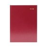 5 Star Desk Diary 2 Day Per Page A5 Burgundy 2026 KFA52BG26