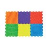 Massage Puzzle Textured Floor Tiles Indoor/Outdoor Use Assorted Bright Colours (Pack of 6) TEXMP6-BR