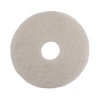 2Work Floor Pad Standard 17 Inch White Pack of 5 2W13500