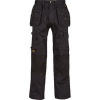 Dewalt Pro Tradesman Men's Black Work Trousers 36R