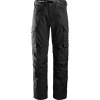 Snickers Workwear Service 6801 Men's Black Trousers with Kneepad Pocket 38S 106