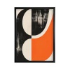 Black To Orange Shapes Framed Print A2 16x24 Inches FP1STVCDA0131A2S