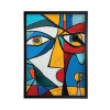 Picasso Face Blue and Red Framed Print A2 16x24 Inches FP1STVCDA3267A2S