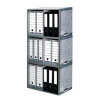 Bankers Box System Stax File Heavy Duty Storage Unit Grey (Pack of 5) 01850