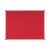 Bi-Office Aluminium Trim Felt Notice Board 1200x900mm Red FA0546170