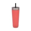 Contigo Luxe Stainless Steel Insulated Travel Tumbler/Straw 24oz Coral 2212920