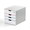 Durable Varicolor Mix Safe 4 Drawer Storage Organiser A4+ 762627