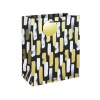 Mono Paint Strokes Gift Bag Large Black Pack of 6 37013-2C