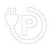 Proline Thermoplastic EV Parking Place Symbol 700x800 White FS605665