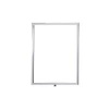 Standard Vertical A3 Sign Frame Polished Chrome for Rope Barriers