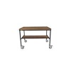 5 Star Mobile Workstation with Undershelf 1200x600x860mm FS647214