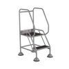 5 Star UK Domed Feet Anti-Slip 2 Tread Steps Grey FS687747