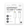 Lightning to USB Type-C Charging Cable 1m White Pack of 24 ELE5954