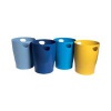 Exacompta Ecobin Waste Paper Bin Recycled 15 Litres Assorted Colours (Pack of 8) 45302D