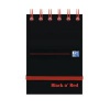 Black n' Red Wirebound Ruled Elasticated Notepad 140 Pages A7 (Pack of 5) 400050435