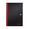 Black n' Red Casebound Recycled Hardback Notebook 192 Pages A4 (Pack of 5) 100080530