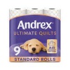 Andrex Ultimate Quilts Toilet Roll 3-Ply 155 Sheets Per Roll (Pack of 9) 4474132