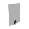 Serrion PET Freestanding V-Groove Acoustic Screen 1200x1600mm Grey KF70139