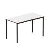 Titan Fully Welded Frame Table 1100x550x460mm White/Black KF70486