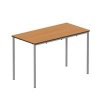 Titan Fully Welded Frame Table 1100x550x590mm Beech/Grey KF70497