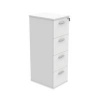 Polaris 4 Drawer Filing Cabinet 460x600x1358mm Arctic White KF78107