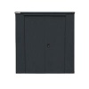 Safestor Harrogate Metal Garden Potting Shed Dark Grey SFSC017-315