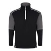 ORN Fireback Quarter Zip Sweatshirt Unisex Black/Graphite XS 1283.BKGR.XS
