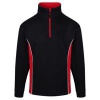ORN Silverswift Quarter Zip Sweatshirt Unisex Black/Red XL 1278.BKRD.XL