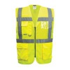 Portwest Madrid Hi Vis Half Mesh Executive Vest 3XL Yellow (Pack of 10)