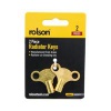 Rolson 2 Piece Brass Radiator Key Pack of 25 22451
