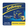 Sellotape Original Golden Tape 48mmx66m (6 Pack) 1443304