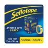 Sellotape Original Golden Tape 24mmx50m (Pack of 6) 2928285