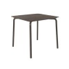 Lark Square Slatted Table Aluminium Charcoal 1043448ND