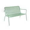 Lark Two Seater Low Bench Aluminium Fair Green 1043456ND