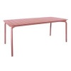 Lark Rectangular Slatted Table 1806mm Aluminium Brick Dust 1043458ND