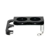 M System Black Double Bracket 165x50x85mm (Pack of 2) SUPCJSI008