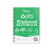 Silvine Recycled Wirebound Notebook Ruled 104 Pages A5 (Pack of 12) TWREA5