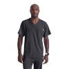 Skechers Unisex V Neck Scrub Top Pewter S SK0112/PEWT/S