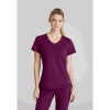 Skechers Slip-ins Flow Knit Scrub Top: Ultimate Comfort & Style for Healthcare Professionals Wine 4X